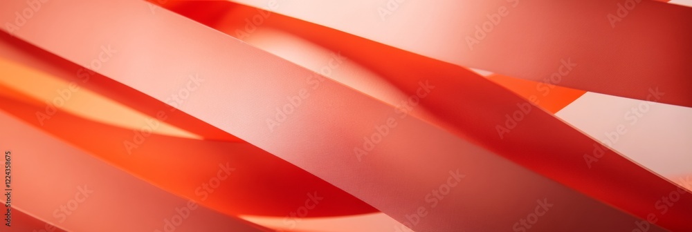 Poster contemporary gradient aesthetic dynamic ribbon textures in orange overlay - cutting-edge visuals for