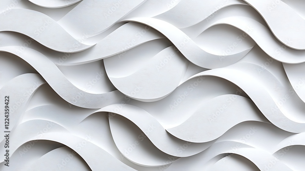 Poster abstract white wave pattern texture background