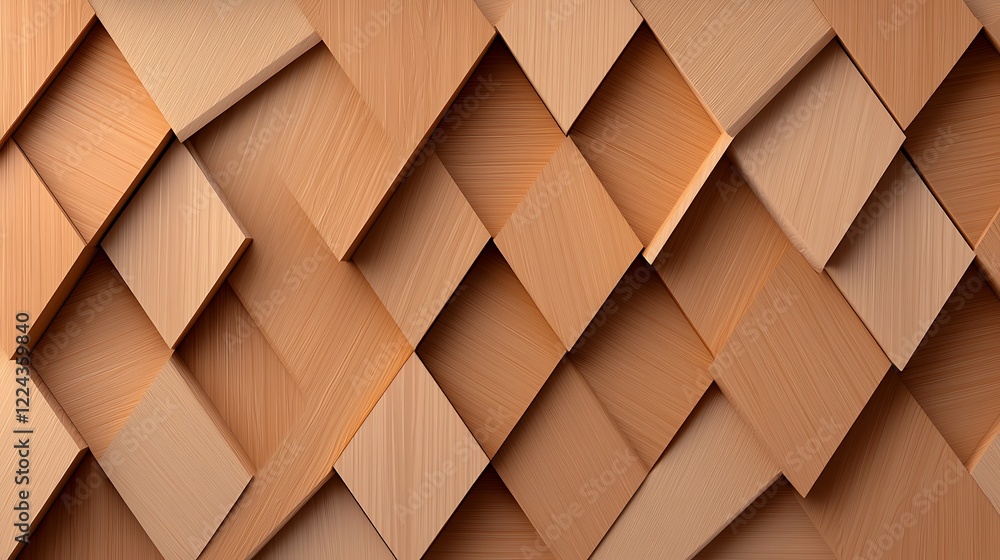 Poster abstract wooden geometric pattern background texture