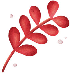 watercolor hand drawing of valentines day elements