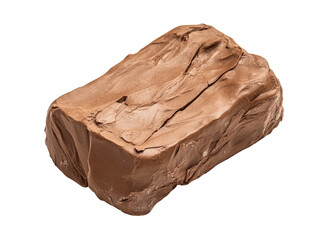 Isolated Slab of Brown Clay