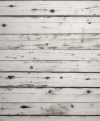 Obraz premium Close up of whitewashed wooden planks with dark spots, texture, surface, old