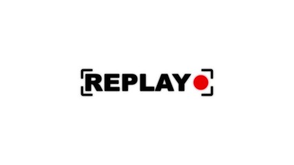 replay symbol animation, replay text animation.