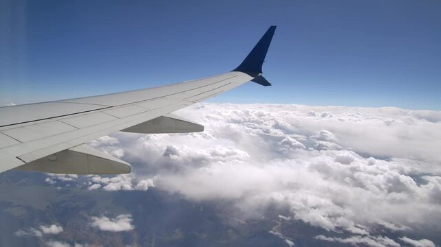 Split-Tip Winglet of the Boeing 737 Max Airplane in Flight
