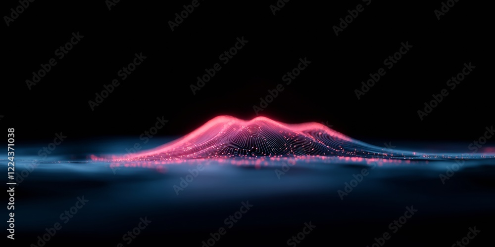 Poster Futuristic Holographic Interface Minimalist Smart Home Panel with Sleek Circuitry - Advanced Tech Solutions in Modern Home Automation and Digital Design Aesthetics