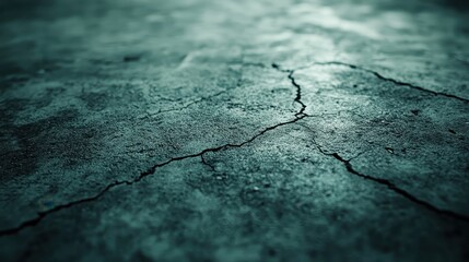 Obraz premium Cracked concrete surface with moody lighting and texture 