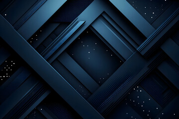 Obraz premium Dark Blue Abstract 3D Background