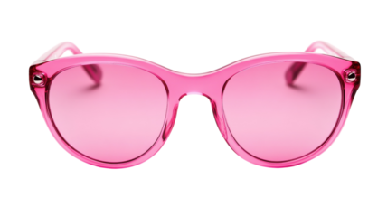 Bright pink sunglasses perfect for a sunny day at the beach or a stylish summer outing with friends