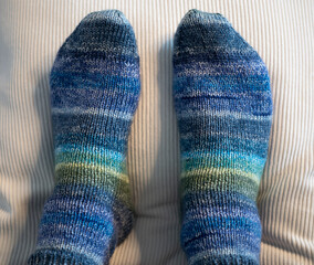 Luxurious hand-knitted woolen socks will keep you warm even in the worst winter. Socks knitted in the shape of the foot and adapted for comfortable wear.