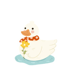 Cute Duck Illustration 