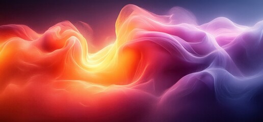 Obraz premium Vibrant Gradient Background Abstract Expressionism Smooth Texture Warm Orange Pink Purple Summer Design