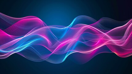 Dynamic Waves of Blue and Pink in a Smooth Color Transition