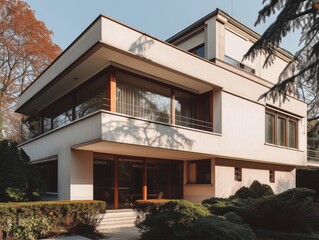 Warm Beige and Brown House Featured in Architectural Magazine Cover
