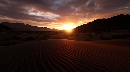 Desert Sunset: Golden Hour in Wadi Rum