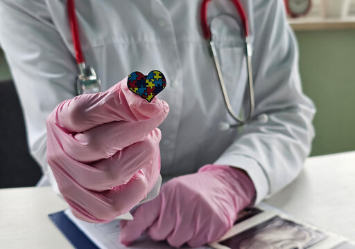 Autist and autism treatment. Autism causes symptoms, diagnosis and treatment concept