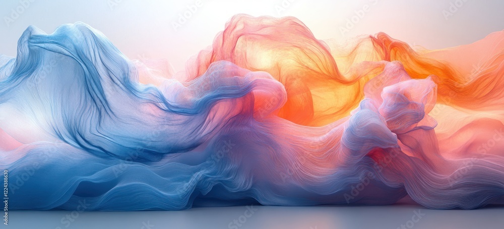 Poster gradient background with soft blue and peach colors abstract design for banner poster