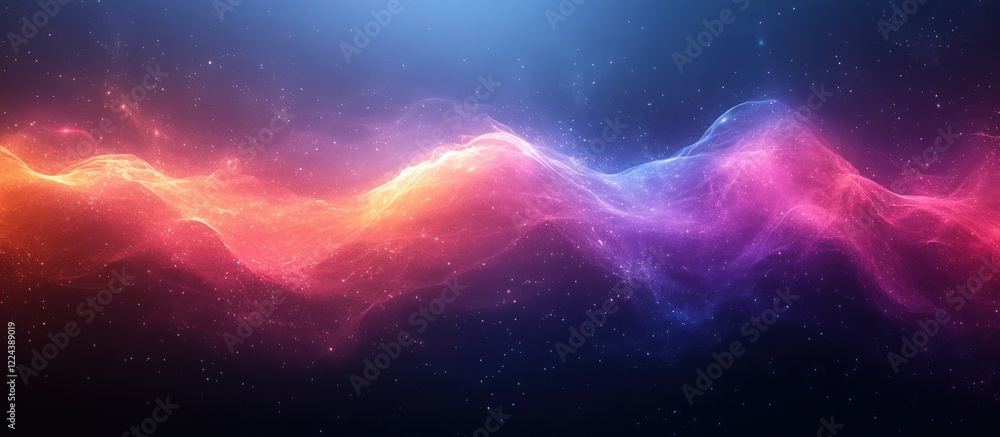 Poster gradient black to azure background abstract poster glowing texture design header wide dynamic wallpa