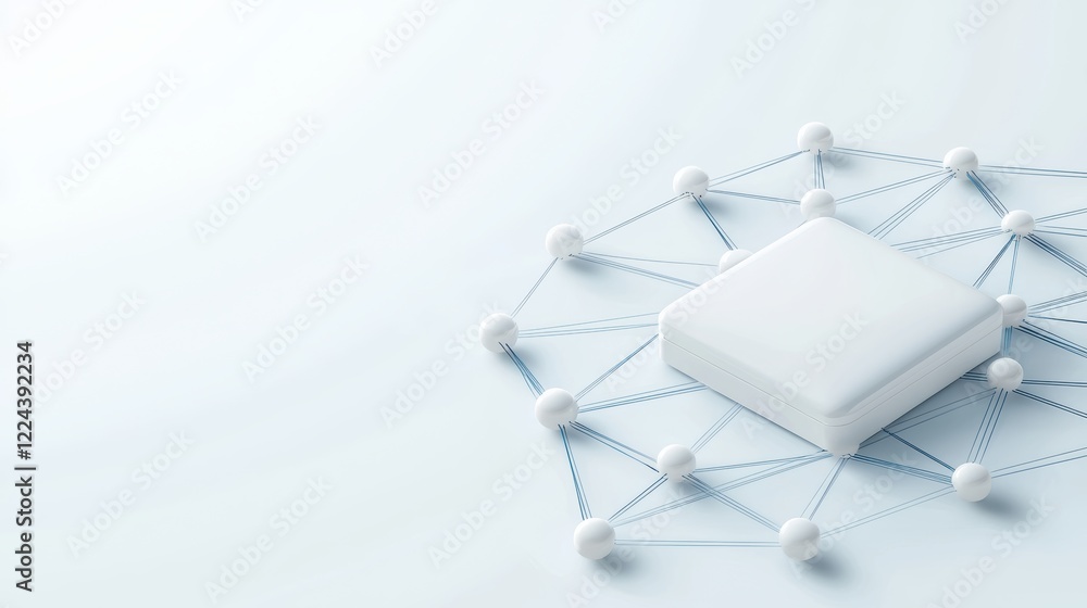 Poster networking technology and communication digital network with interconnected devices and data streams
