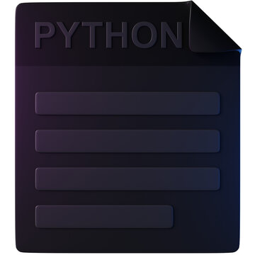 Python 3D Icon