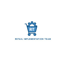  RETAIL implementation team logo  template for your business