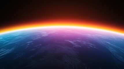 Visual Representation of Earth's Atmospheric Layers in Stunning Detail and Color
