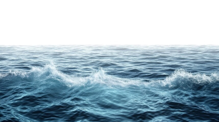 Fototapeta premium A captivating image of ocean waves gently breaking on the water's surface, showcasing the beauty and power of nature.