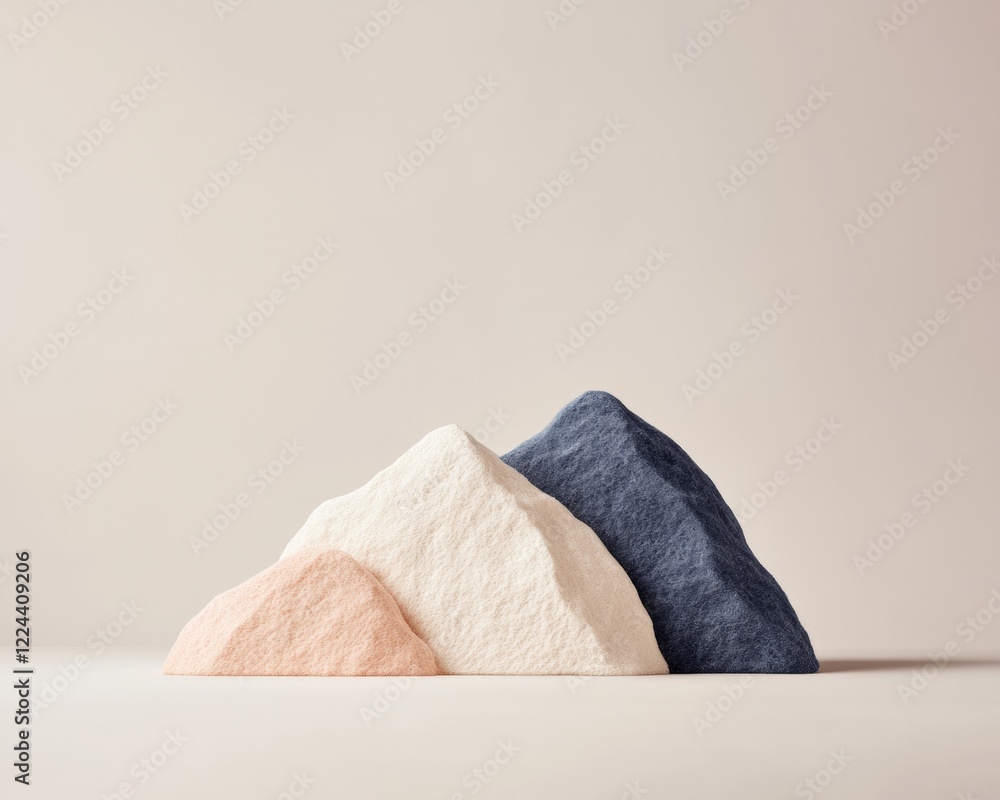 Aufkleber contemporary visual merchandising typography design 3x in plush texture with candy colors - engaging