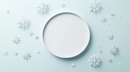 Snowflake Backgrounds 3D rendered snowflakes falling on a transparent background, ideal for adding a winter touch to any visual