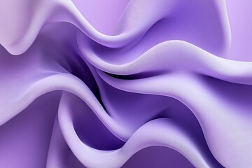Obraz premium Abstract purple fabric waves creating a soft texture, evoking calmness and creativity in a serene setting