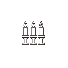 candle easter vector icon