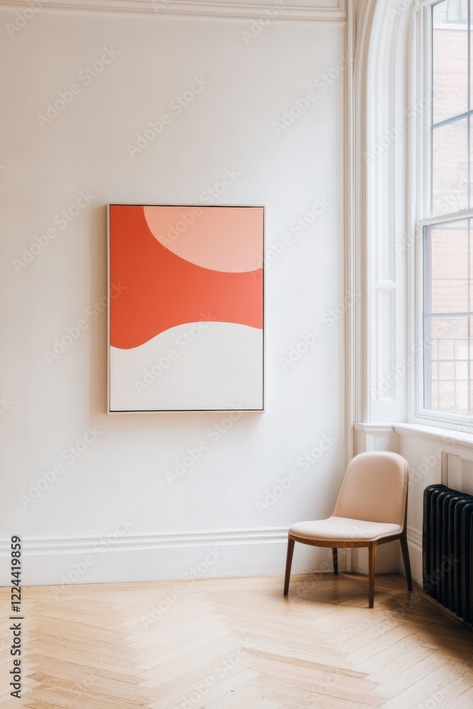 Aufkleber Minimalist Maximalism Bold Abstract Art on Canvas - Elevate Contemporary Gallery Spaces with Modern Textures for Innovative Design and Marketing Strategies