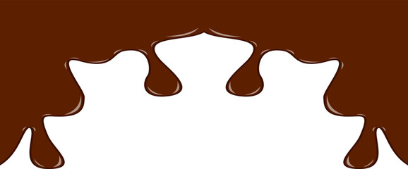 Melted Chocolate Corner Border