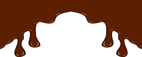 Melted Chocolate Corner Border