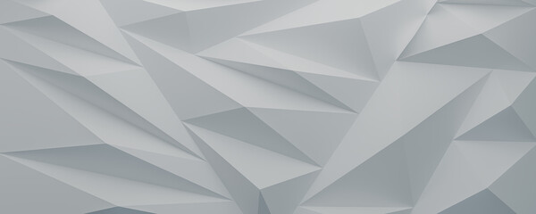 Obraz premium Abstract geometric low-poly background with 3D effect
