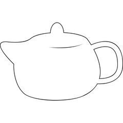 Simple vector icon teapot