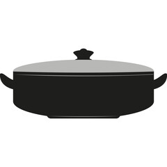 Simple vector icon cooking pot