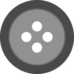 Simple vector icon clothes button