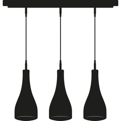 Simple vector icon chandelier
