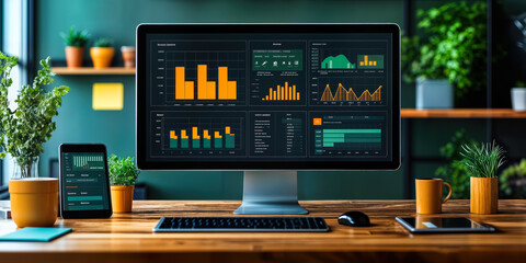 Digital Marketing Dashboard with Interactive Visuals and Engagement Tools