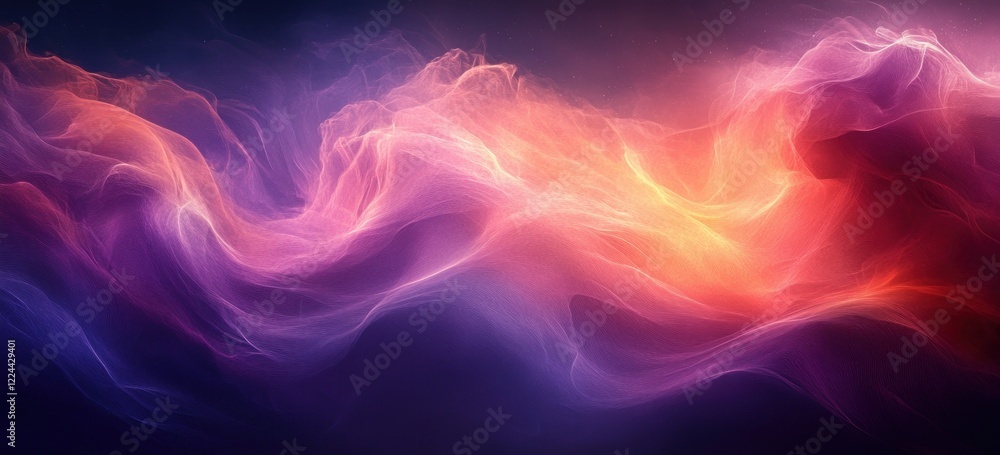 Poster purple gradient background with pink noise texture for abstract design and digital painting