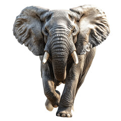 Fototapeta premium [Transparent Background PNG]Powerful Elephant in Full Sprint