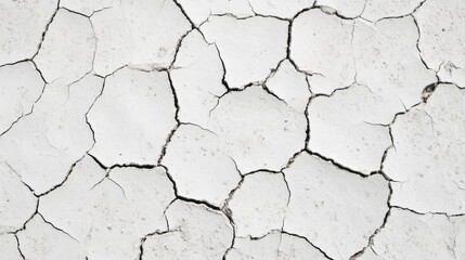 Cracked, dry, white ground texture.