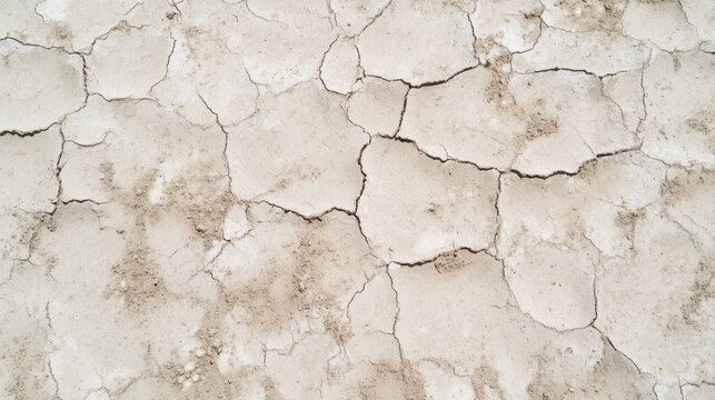 Dry cracked earth texture, arid land, drought.