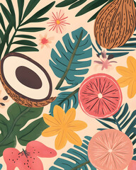 coconut are a healthy food. And it is a useful fruit.