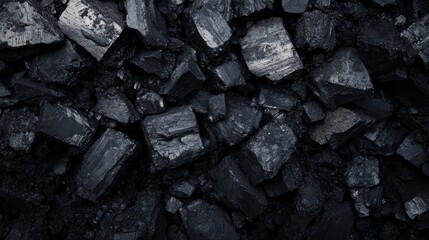 Dark coal texture, mining industry, background, fuel