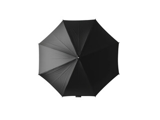 Isolated Opened Black Umbrella