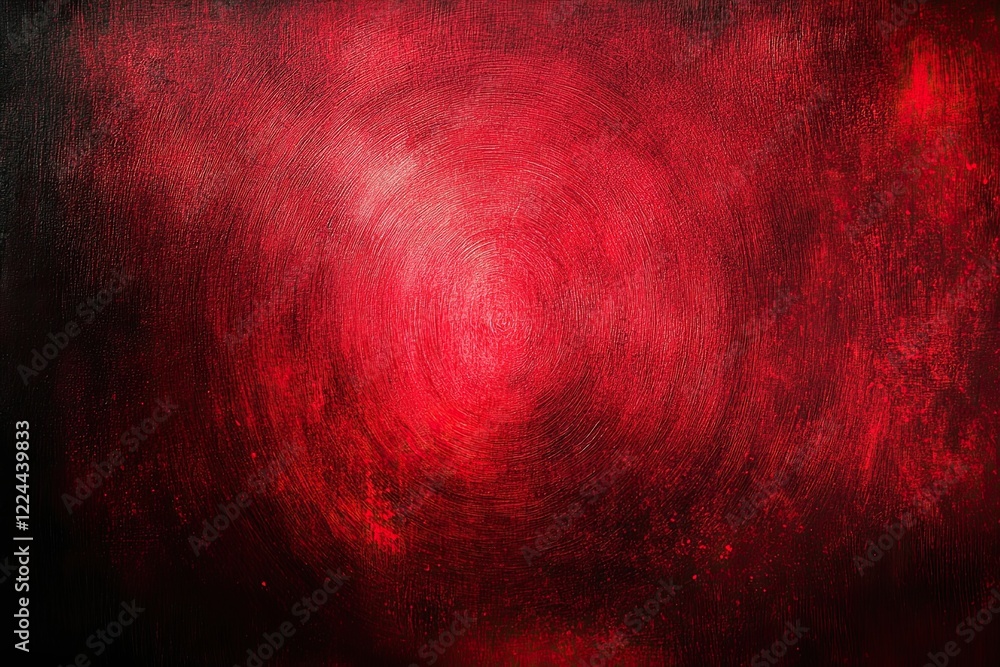 Poster abstract red circular texture with dark edges. grunge style.