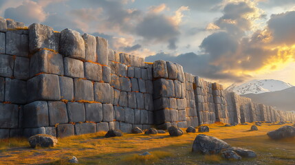 The colossal walls of Sacsayhuaman made of massive_005