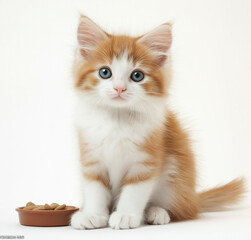 Obraz premium Two cute gray and black finches sitting on a green rope, one bird is touching the other's head with its beak.