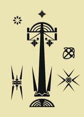 Tattooing of ethnic peoples of oceania. Ornamentation of the peoples of Africa and Polynesia